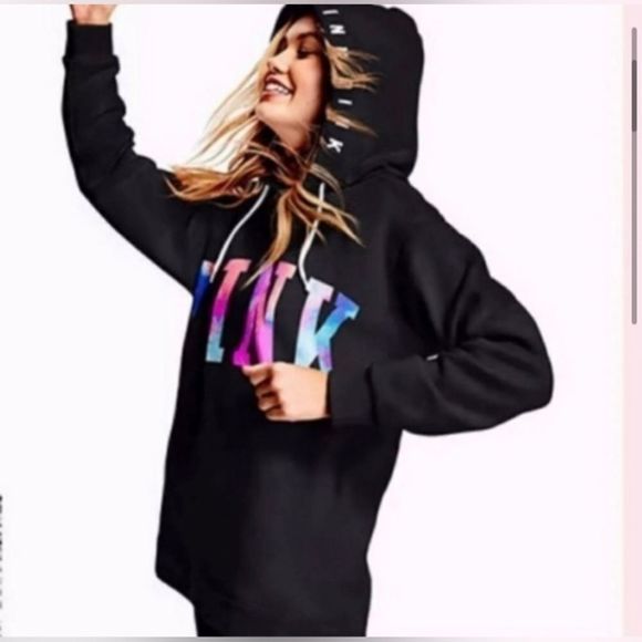 PINK VS WATERCOLOR HOODIE/ WATERCOLOR YOGA LEGGINGS PANTS - Picture 10 of 14